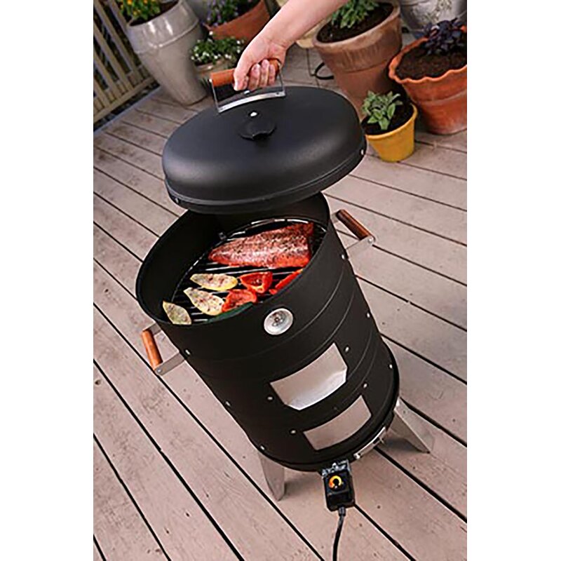 Meco Americana 2 in 1 Combo Electric Smoker & Reviews Wayfair